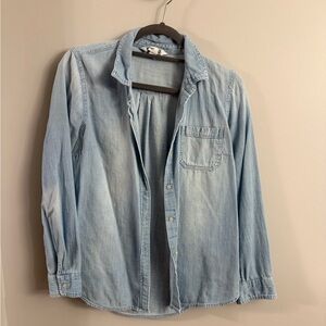 Old Navy Light Wash Chambray Shirt
